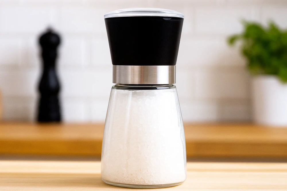 Cookinglife Peper- en Zoutmolenset - Glas - Zwart - 2-Delig