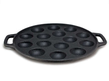 Cookinglife Poffertjespan - Gietijzer - ø 24 cm - 15 poffertjes - zonder anti-aanbaklaag - geschikt voor alle warmtebronnen