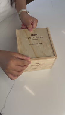Costa Nova Espresso Kopjes Grespresso Denim 80 ml - 8 stuks - Gift box