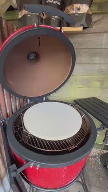 Cookinglife Grill Pizzasteen met houder ø 38 cm