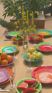 Studio Tavola Serviesset Sunny Summer 18-delig / 6 personen - 6 ontbijtborden, 6 soepborden en 6 dinerborden