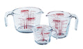 Pyrex Glazen Maatbeker Set Iconics' 3-Delig - 250 ml, 500 ml & 1 Liter