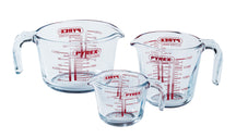 Pyrex Glazen Maatbeker Set Iconics' 3-Delig - 250 ml, 500 ml & 1 Liter