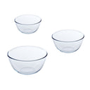 Pyrex Glazen Mengkom / Beslagkom Set Iconics' 3-Delig - 500ml, 1 Liter & 2 Liter