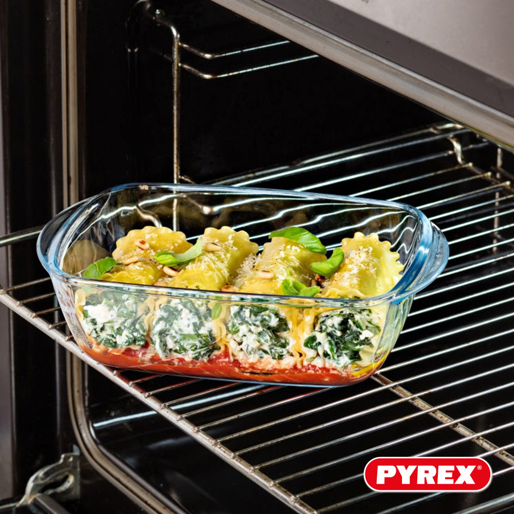 Pyrex Glazen Ovenschalen met deksel Cook & Heat 1 Liter - 3 Stuks