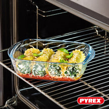 Pyrex Glazen Ovenschalen met deksel Cook & Heat 1 Liter - 3 Stuks