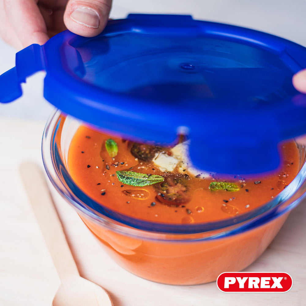 Pyrex Glazen Vershoudbakjes / Ovenschalen met deksel Cook & Go 7-delig