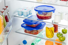 Pyrex Glazen Vershoudbakjes / Ovenschalen met deksel Cook & Go 7-delig
