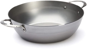 De Buyer Hapjespan / Sauteuse met 2 handvaten - Mineral B Pro - ø 28 cm / 4 liter - zonder anti-aanbaklaag