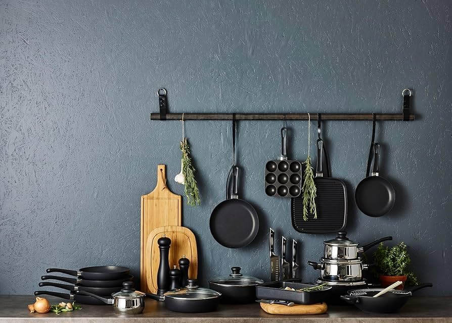 SCANPAN Koekenpannenset Classic Induction ø 24 & 28 cm - geschikt voor alle warmtebronnen - standaard anti-aanbaklaag