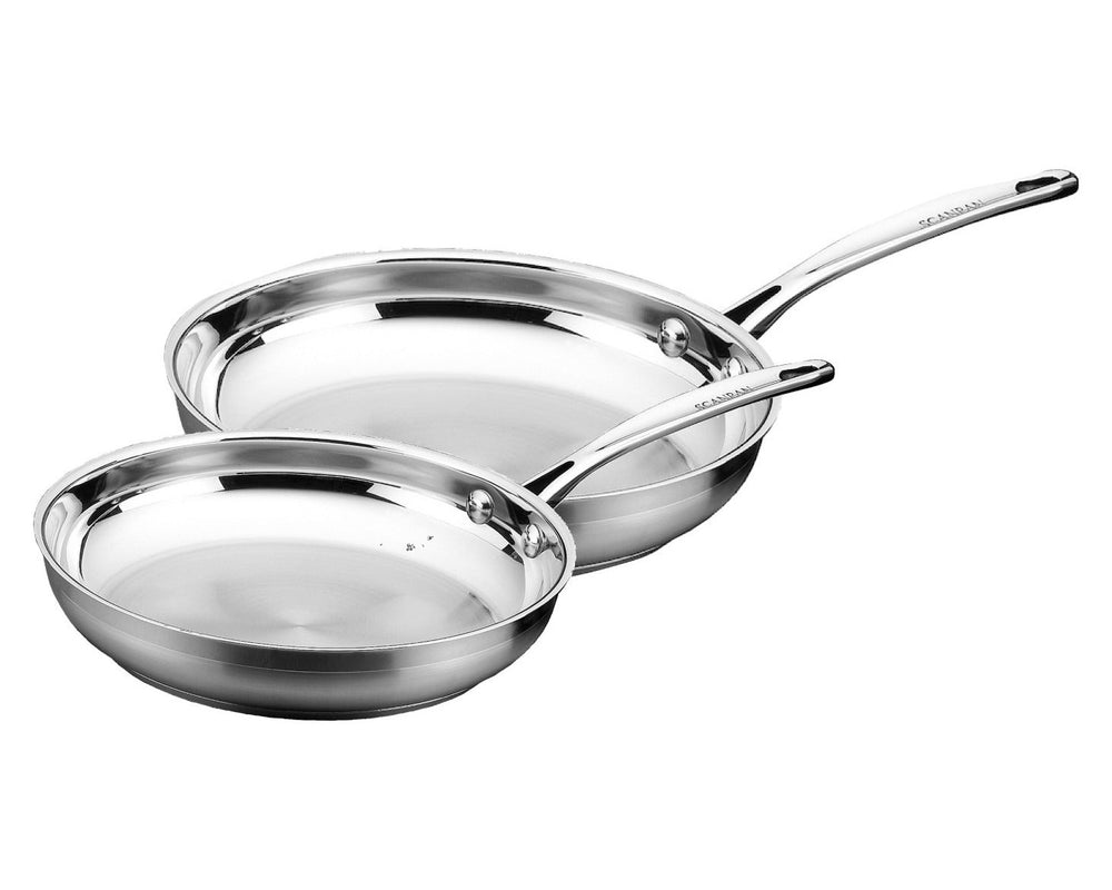 SCANPAN Koekenpannenset Impact RVS 2-delig - ø 20 & 28 cm