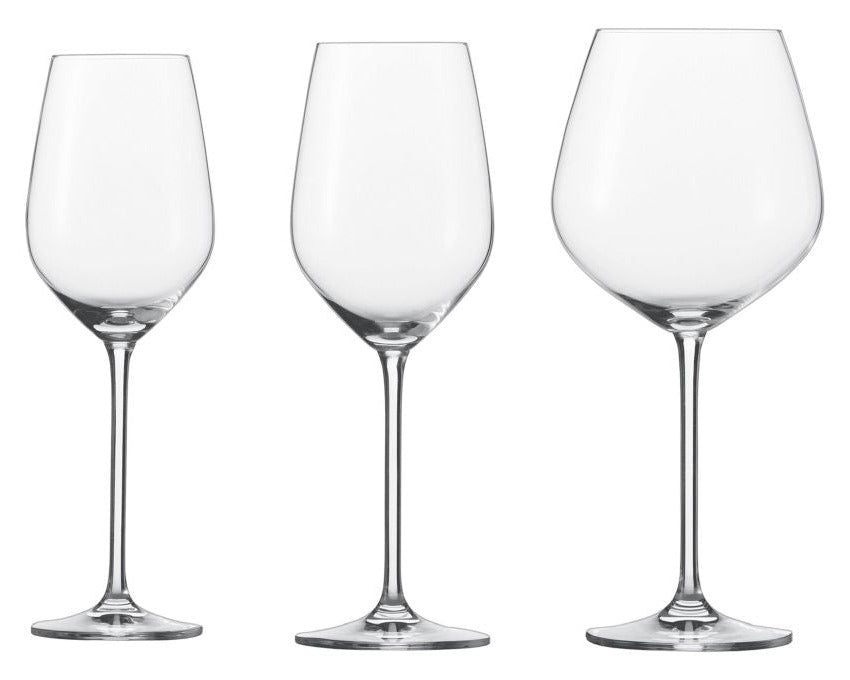 Schott Zwiesel Wijnglazenset Fortissimo 12-delig - Witte Wijnglazen, Rode Wijnglazen & Bourgogneglazen - drie glazen