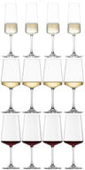 Schott Zwiesel Wijnglazenset MioVino 12-delige - Rode wijnglazen, Witte wijnglazen en Champagneglazen
