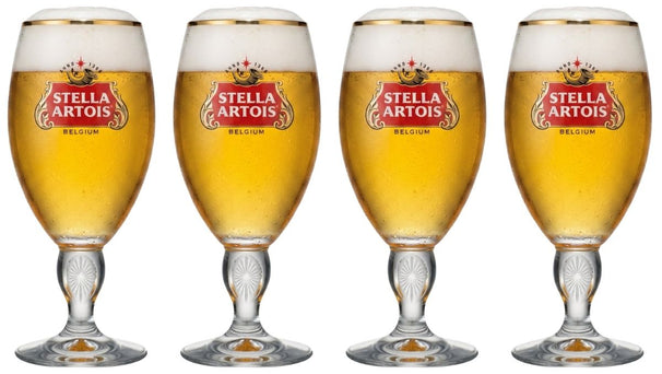 Stella Artois Bierglazen - Chalice - 330 ml - 4 stuks