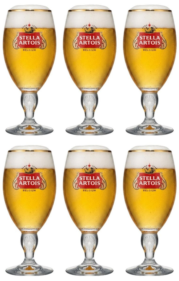 Stella Artois Bierglazen - Chalice - 330 ml - 6 stuks