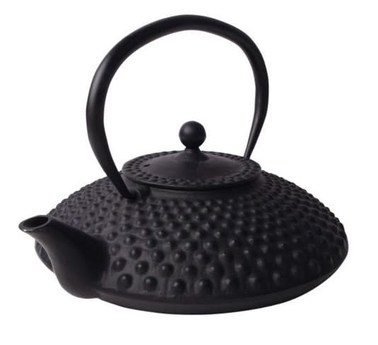 Cookinglife Theepot Arare met RVS Filter - Gietijzer Zwart - 1.2 liter