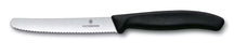 Victorinox Tomatenmesjes Gekarteld Swiss Classic Zwart - 11 cm - 2 stuks
