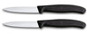Victorinox Schilmesjes Swiss Classic Zwart - 8 cm - 2 stuks