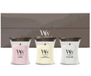 WoodWick Giftset Geurkaarsen Mini Blooming Trio - 3 Stuks - Geurkaars in Glas - Houten Lont