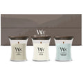 WoodWick Giftset Geurkaarsen Mini Woodland Trio - 3 Stuks - Geurkaars in Glas - Houten Lont