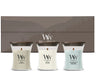 WoodWick Giftset Geurkaarsen Mini Woodland Trio - 3 Stuks - Geurkaars in Glas - Houten Lont