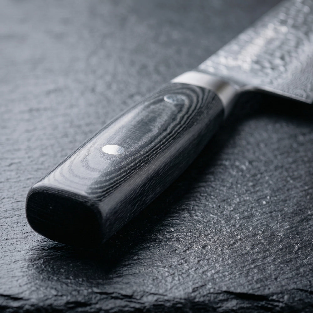 Yaxell Koksmes Zen 24 cm - 37 laags roestvrij damast staal - canvas Micarta heft