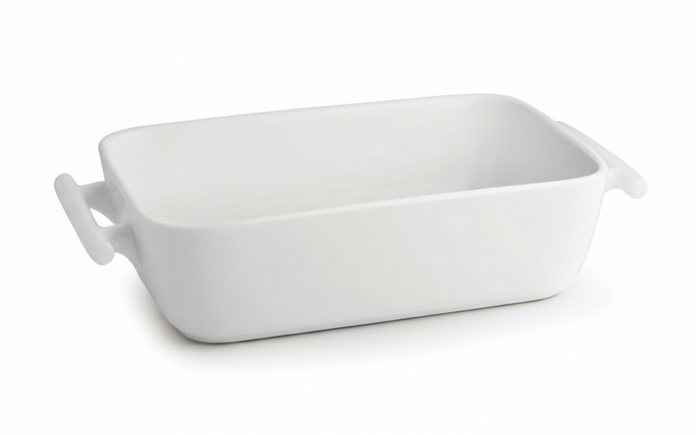BonBistro Ovenschaal Yong Squito - Wit - 20 x 14 x 6 cm / 1.1 Liter - 2 stuks